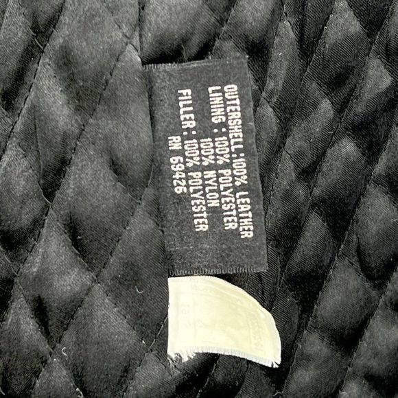 Vintage 90s Wilsons Leather Hooded Drawstring Waist Anorak Parka Jacket Coat - Picture 7 of 7